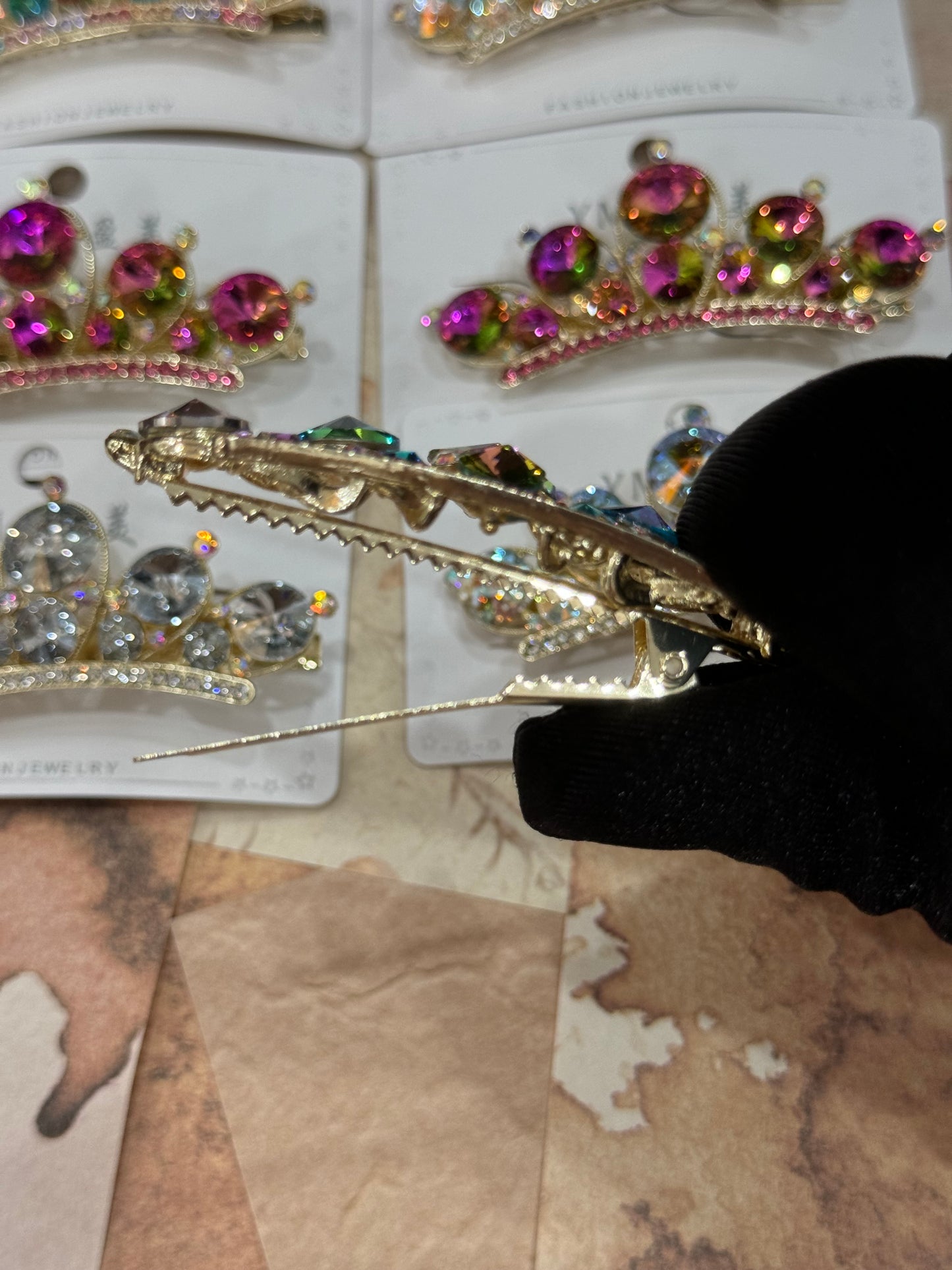 Crown Crystal hair clip