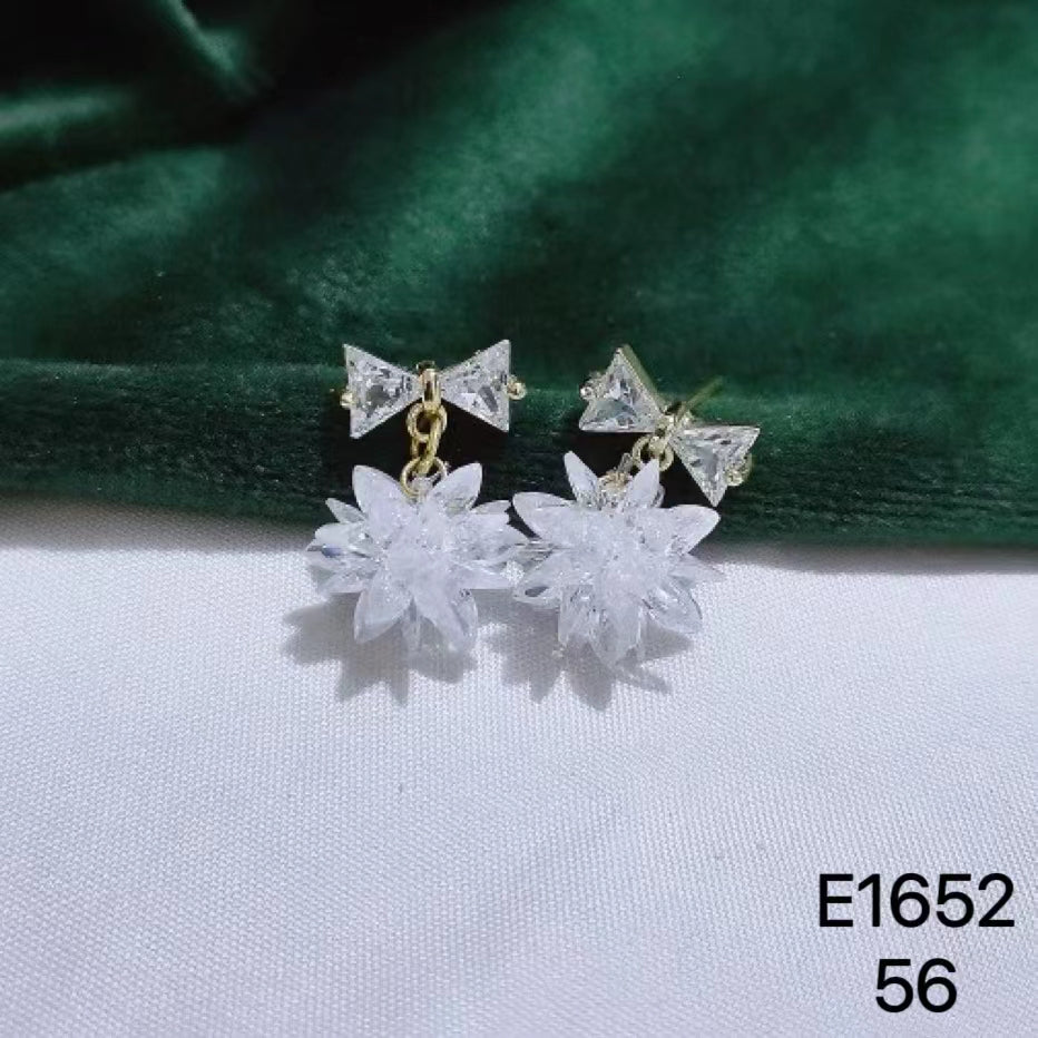 1012 S925 shelian handmade crystal earrings