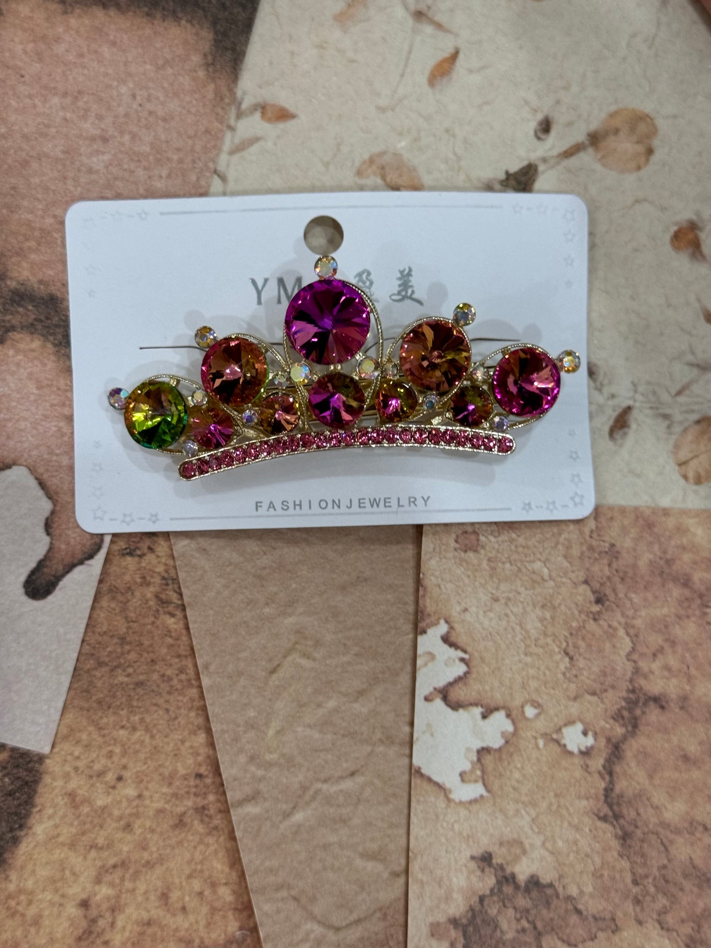 Crown Crystal hair clip