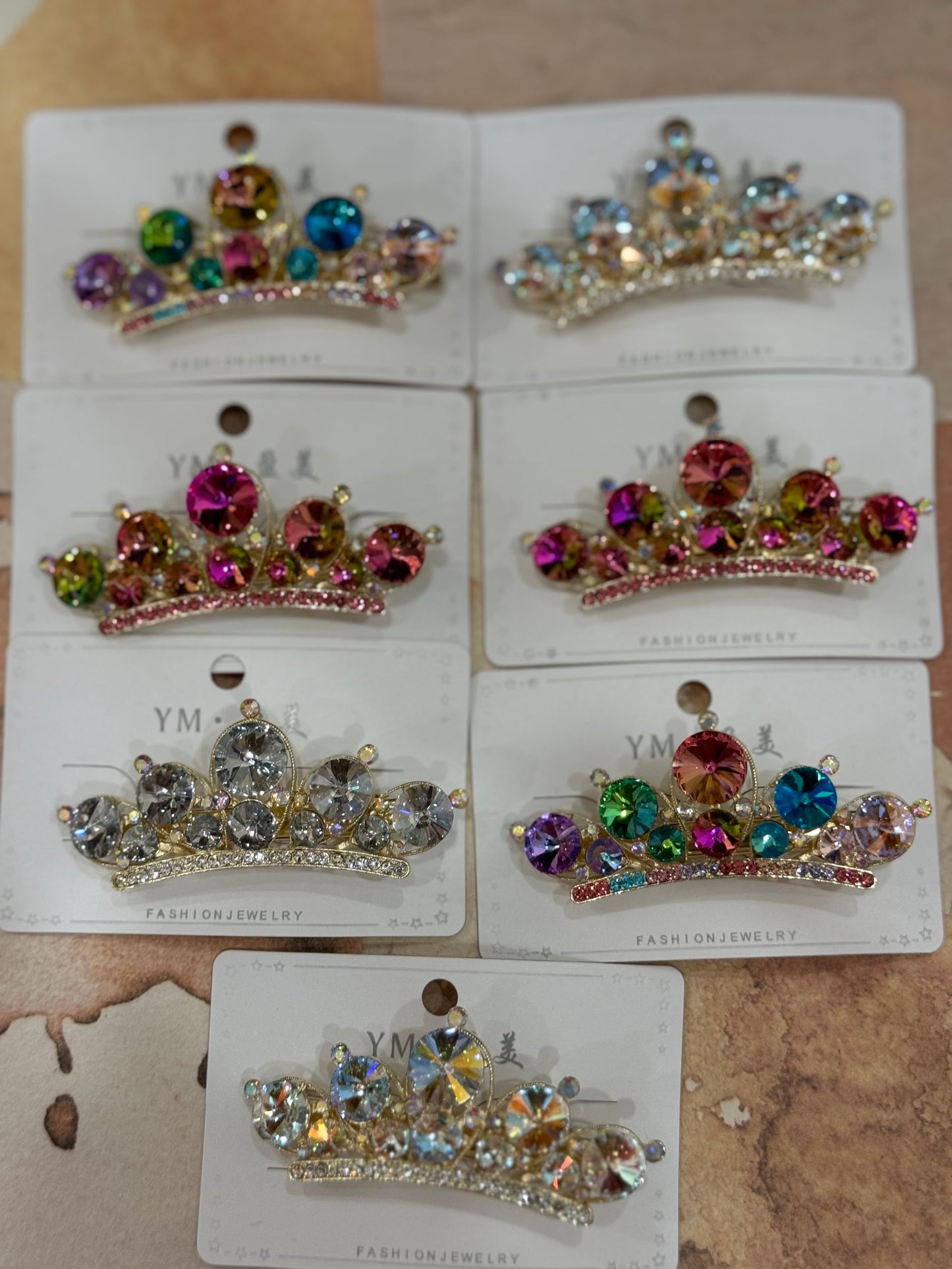 Crown Crystal hair clip