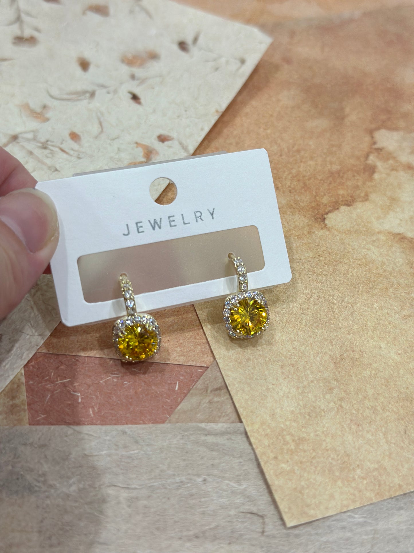 019 S925 shelian colorful zircon earrings